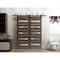 Sartodoors Sliding Closet Barn Bypass Doors 48 x 84in, Cognac Oak W/ Frosted Glass, Sturdy 6.6ft Rails QUADRO4445BBB-AKA-4884 - alternate 6